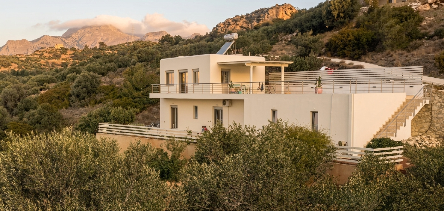 Maison vue extérieure